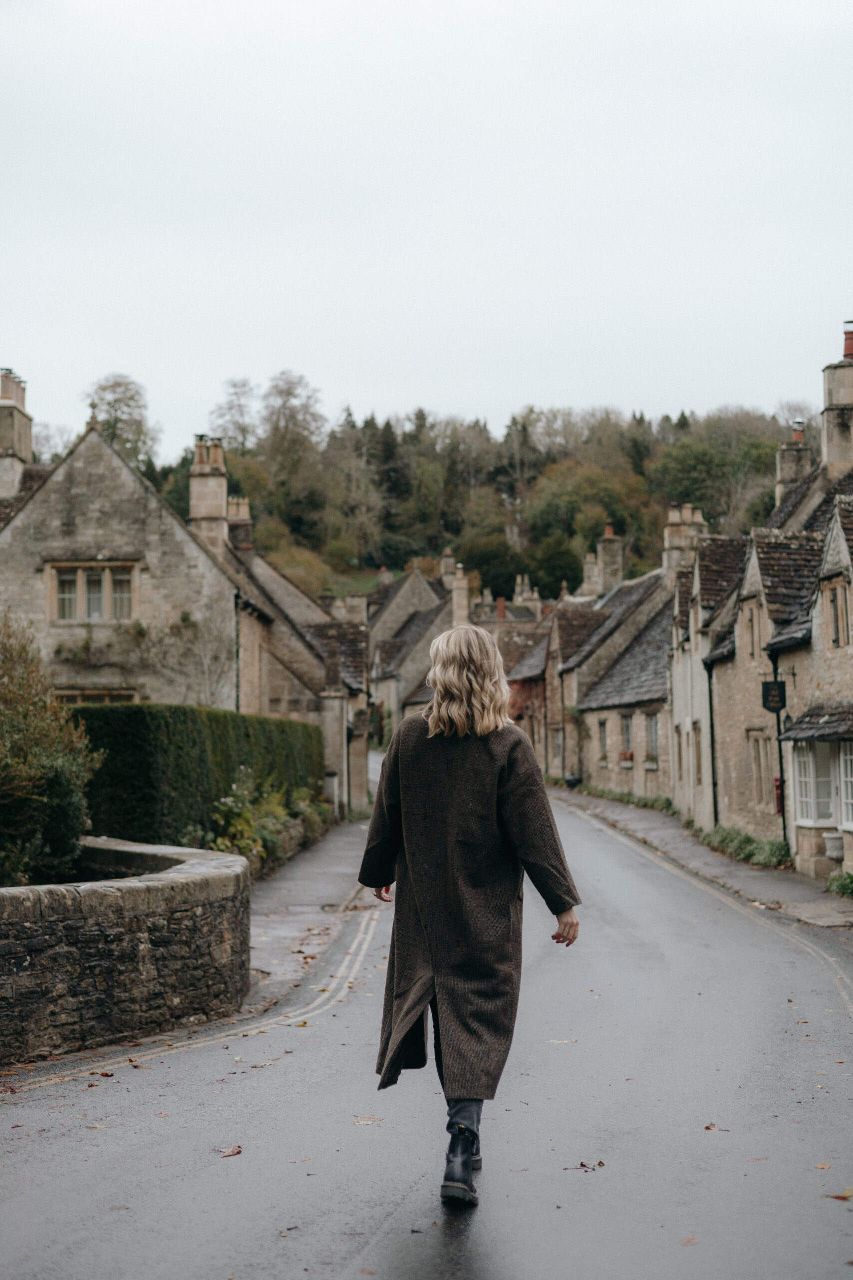 Walking around Castle Combe Cotswolds
