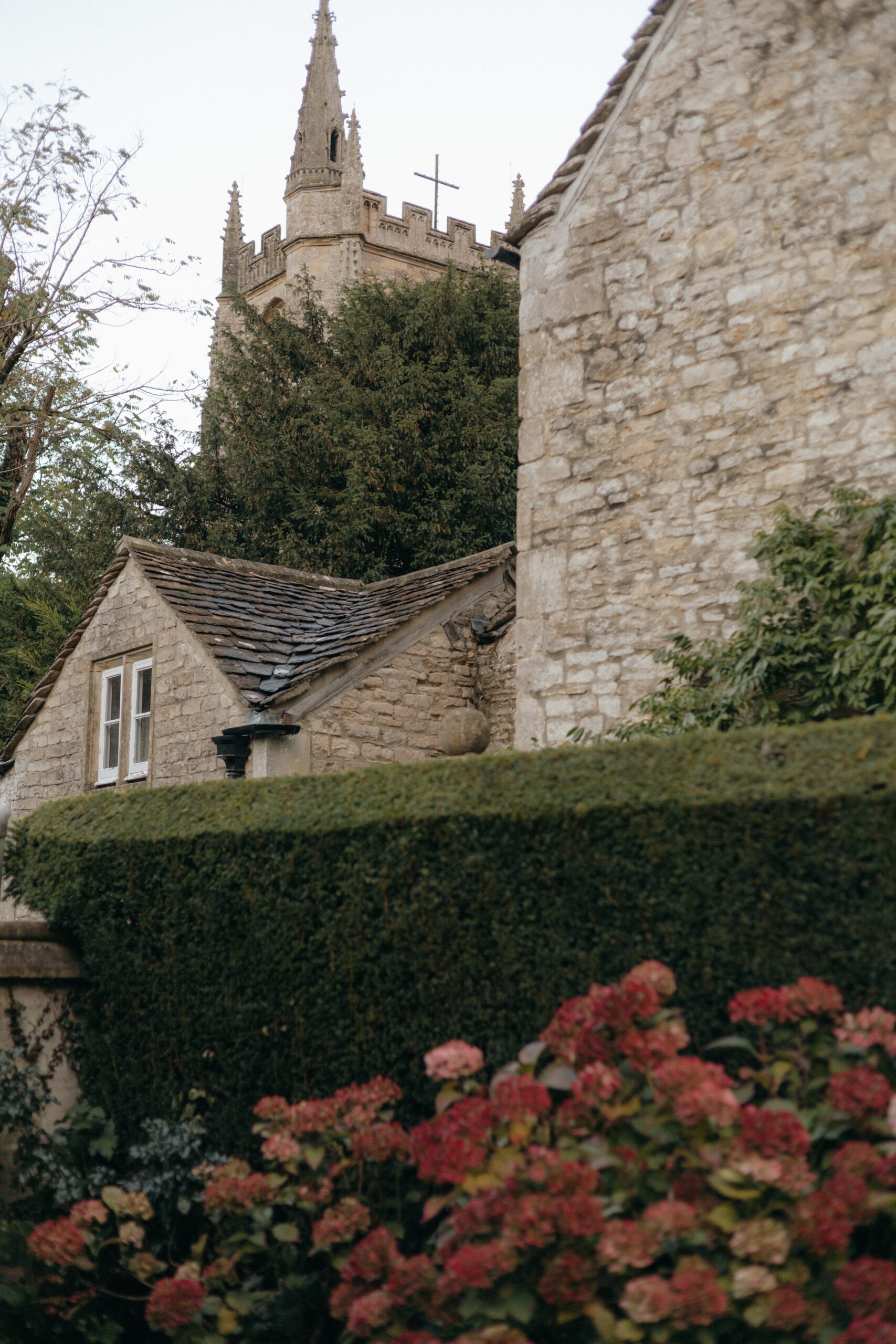 Walking around Castle Combe Cotswolds