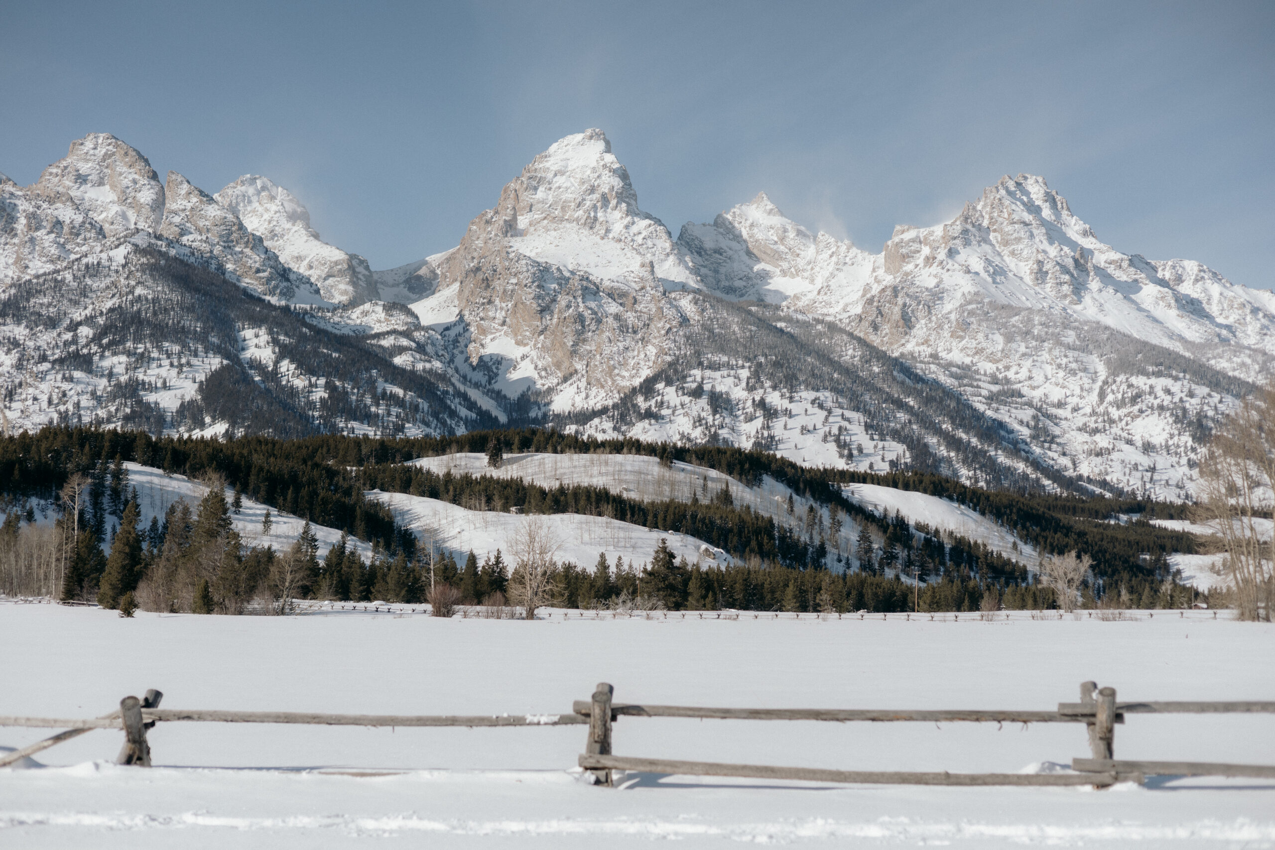 visting grand teton national park in the winter in jackson hole, wyoming