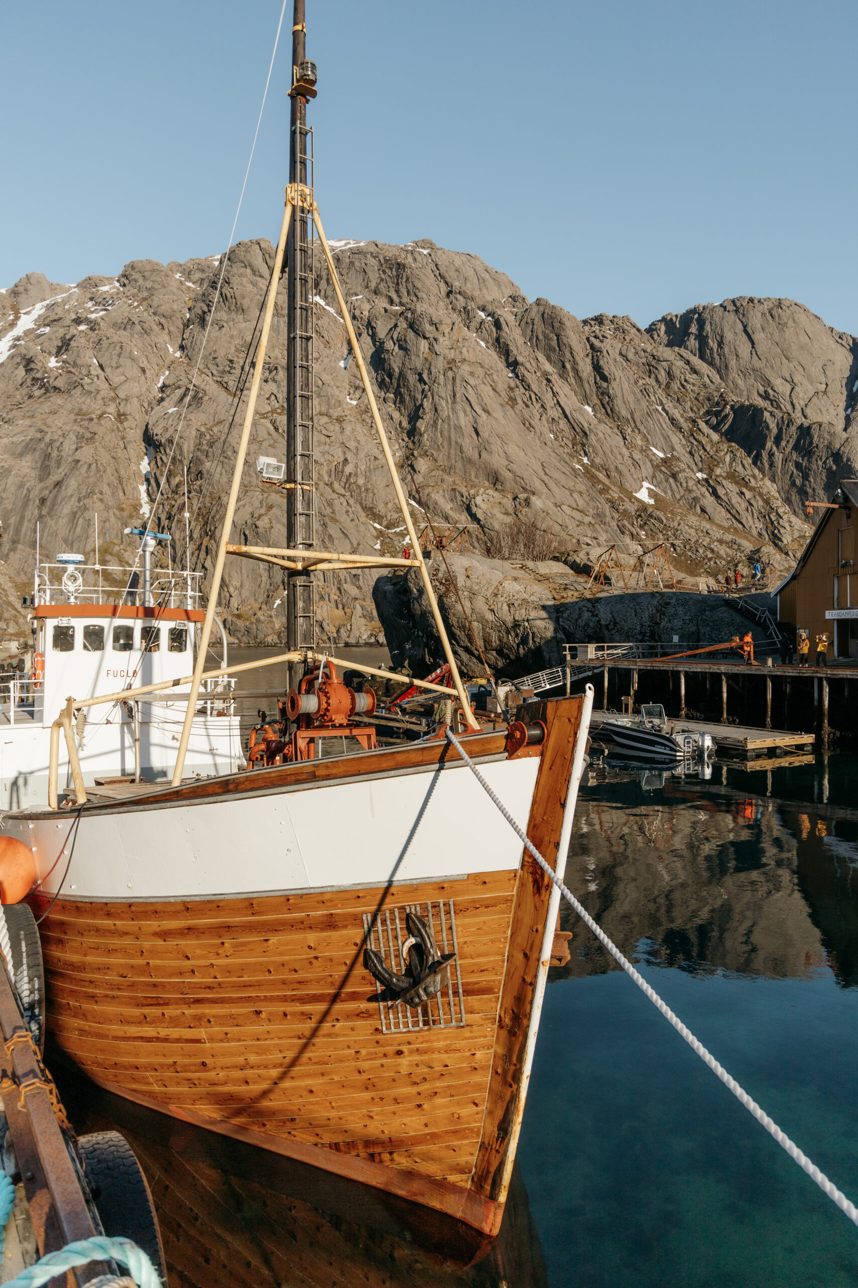 nusfjord in lofoten islands in winter